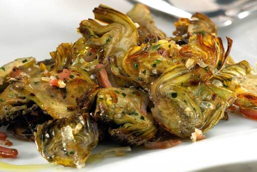 Crujiente de alcachofas con jamón recetas de alcachofas