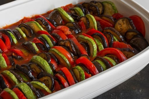 Ratatouille ejemplos de menus saludables