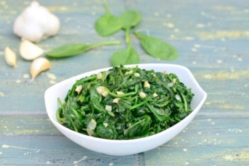 recetas con espinacas frescas